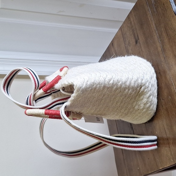 Gap Nautical Woven Jute Tote NWT - Picture 5 of 5